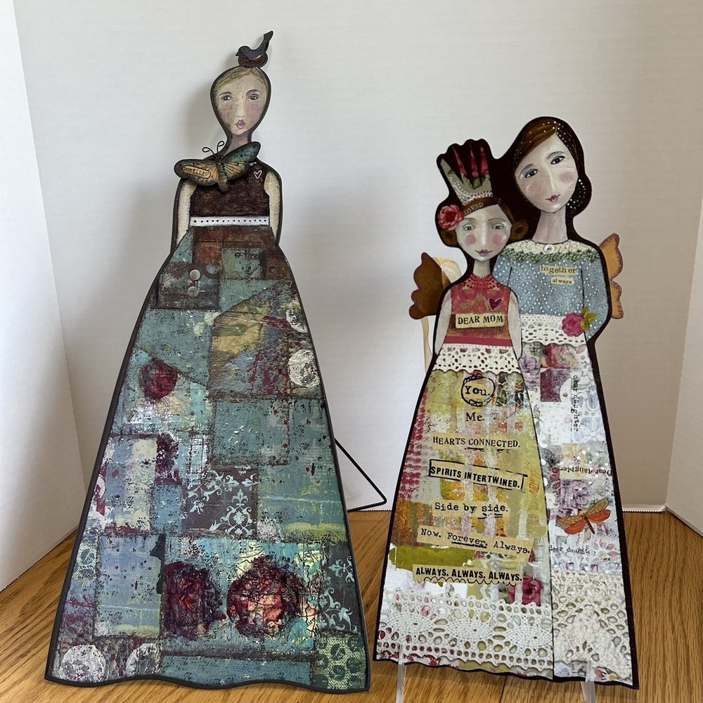 Kelly‎ Rae Roberts' Art Pieces Stand Up Or Hang Up Original Pieces Cottagecore